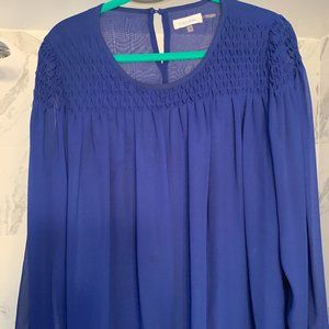Royal Blue boat neck Blouse